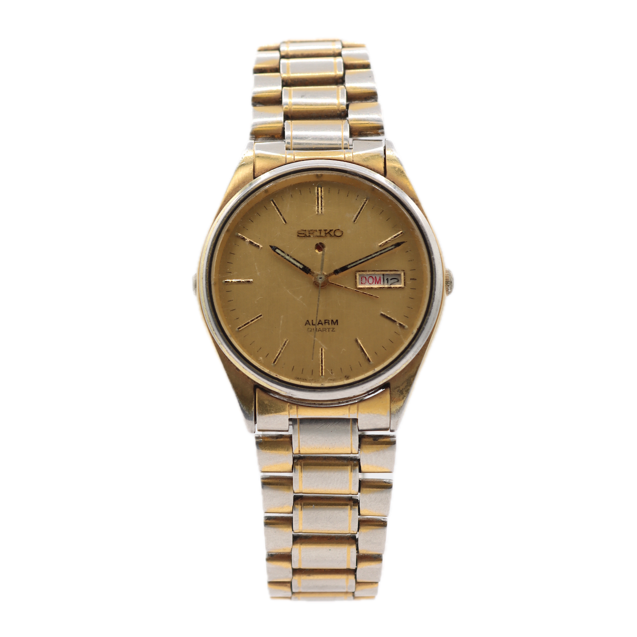 Vintage Seiko 5C23-8009 A4 Alarm Men's Quartz Wristwatch Japan