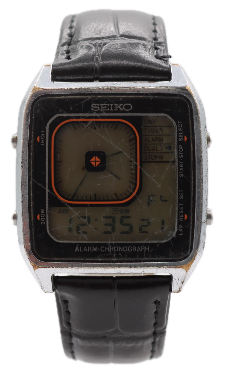 Vintage Seiko G757-4050 James Bond Men's Quartz LCD Wristwatch