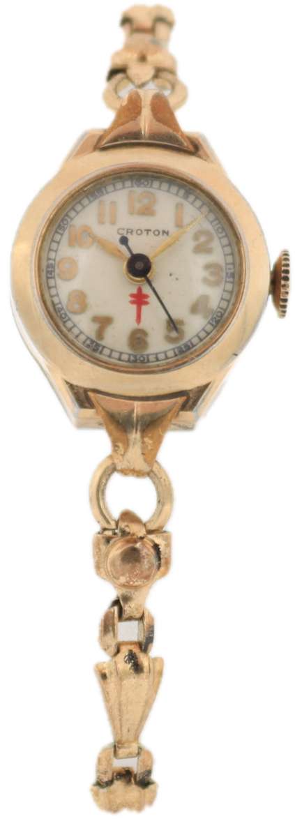 Vintage Croton WWII D-Day Cross of Lorraine Ladies Mechanical Wristwatch T3H Croton Watches For Sale | Watch Works Wichita main image 3