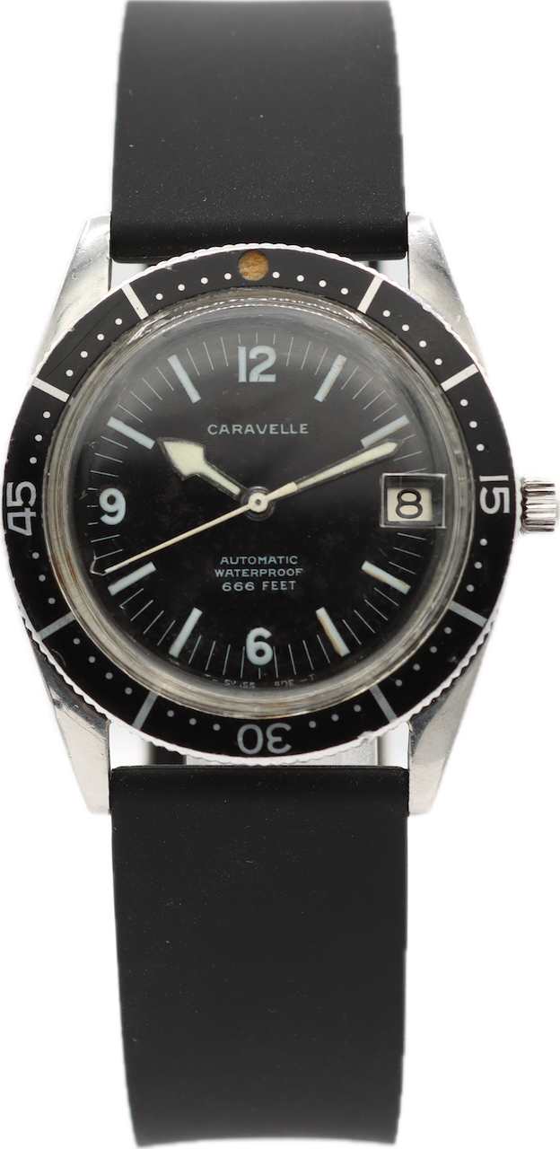 Vintage 1969 Caravelle 665-1 Devil Diver Men\'s Automatic Wristwatch Swiss Steel maxresdefault.jpg?sqp=-  main image 2
